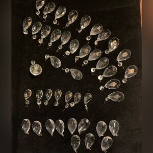 Vintage Replacement Prism Cut Crystal Chandelier Beads.
